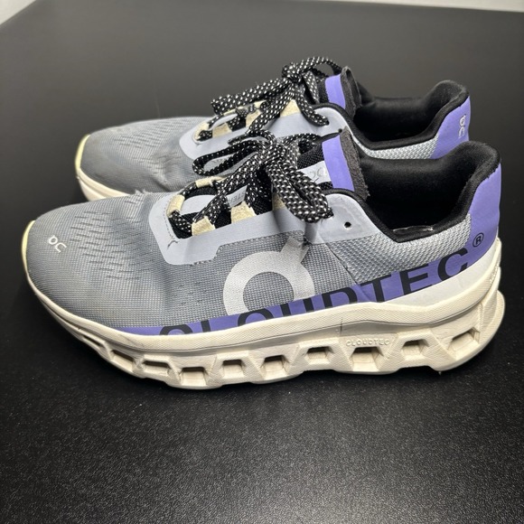 On Cloudmonster Women's Running Shoes Mist/Blueberry Size 7 61.97784 Athletic - Picture 1 of 8